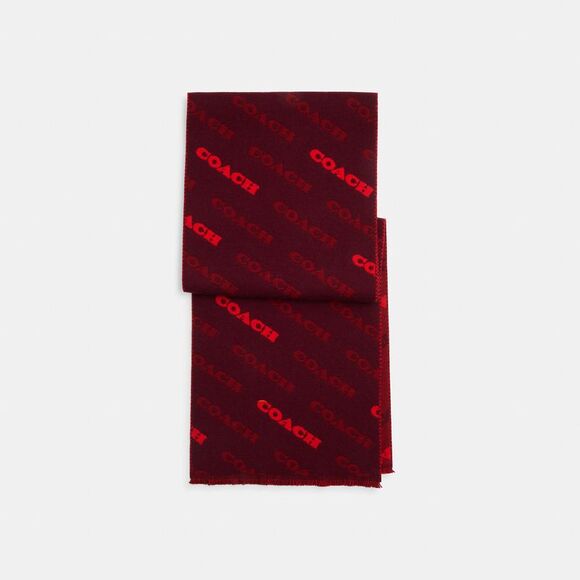 NWT Coach Outlet Coach Text Muffler - Picture 1 of 3